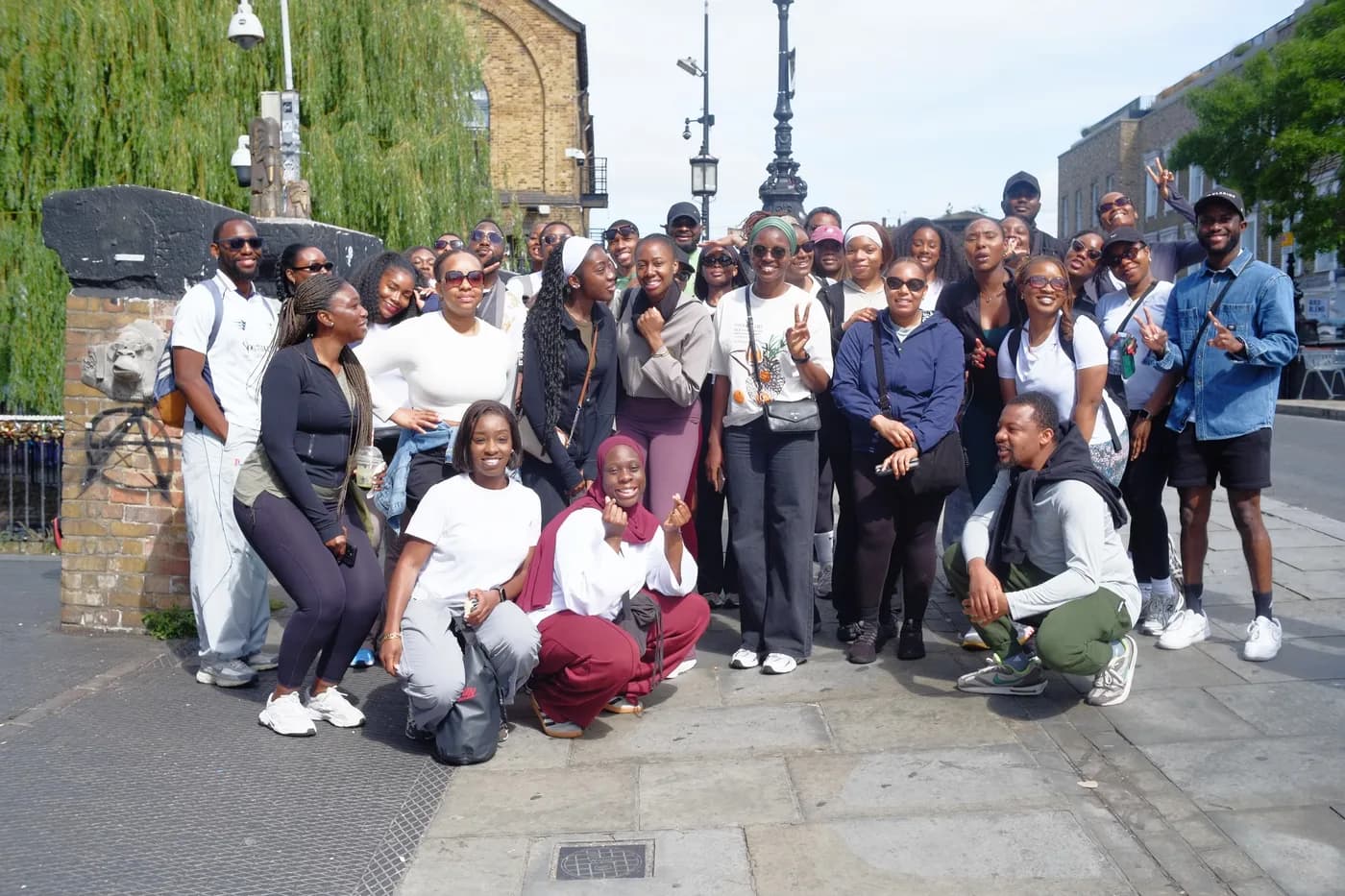 The OnePercentNow community on the London city walk